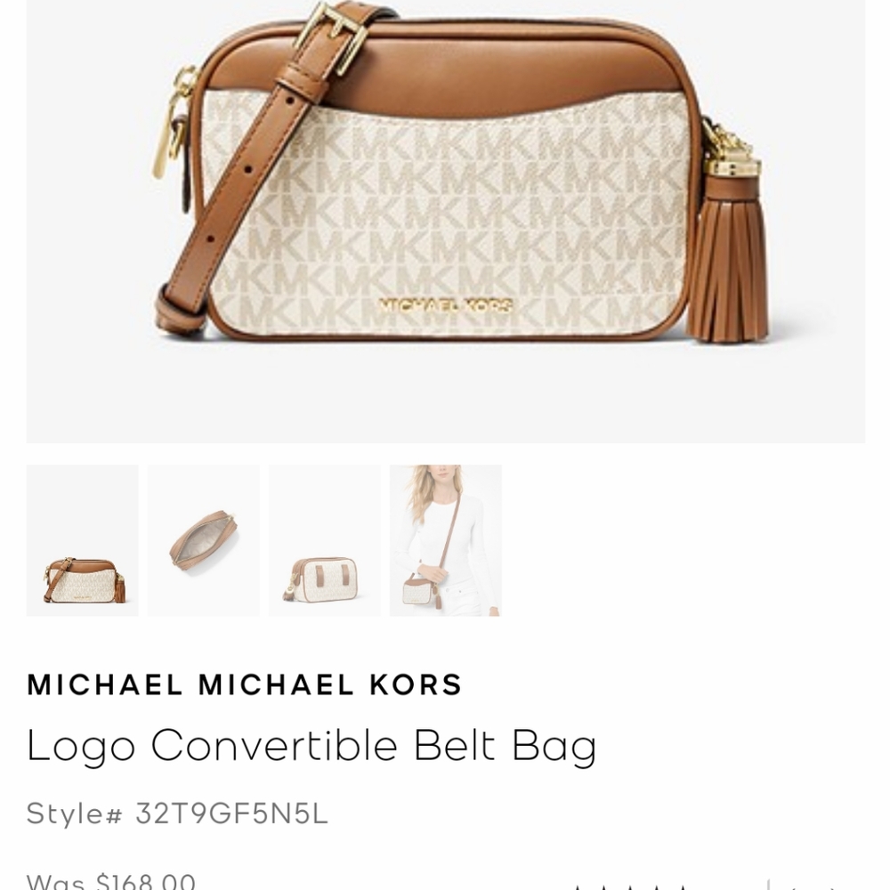 Michael Kors convertible crossbody new with tags